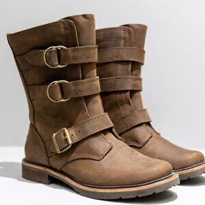 LL Bean Distressed Leather Multi‑Buckle Boots – Women’s 7M